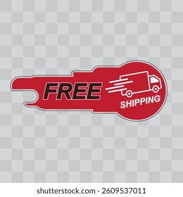 Vector illustration free shipping editable