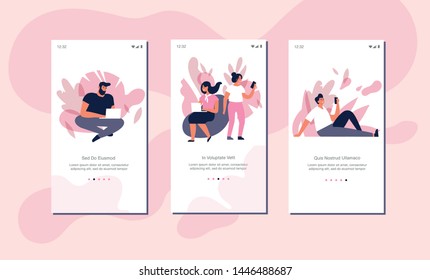 Vector illustration freelancers concept for website or mobile app page onboard screen. People searching job