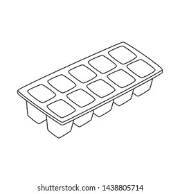 Vector illustration of freezer and ice logo. Collection of freezer and cube stock vector illustration.