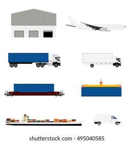 161,726 Logistics flat icons Images, Stock Photos & Vectors | Shutterstock