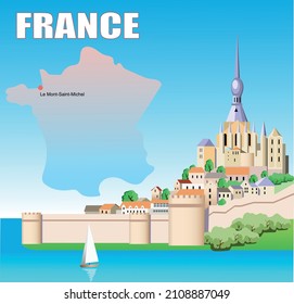 Cartel de viaje de Francia