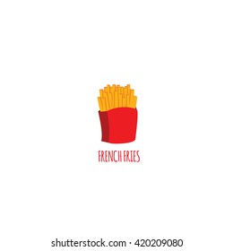 Vector illustration of French fries