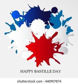 Vector illustration of French National Day, July 14, Bastille Day.