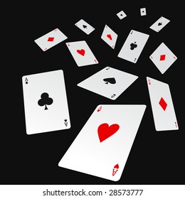 Vector Illustration Of French Playing Cards