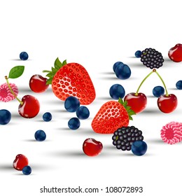 Vector illustration of fresh berries