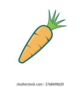 vector illustration of fresh carrot vegetable