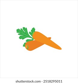 Vector Illustration of Fresh Carrots Design