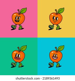Vector illustration of fresh citrus fruit cartoon character in a variety of unique styles perfect for stickers, icons, logos and advertisements