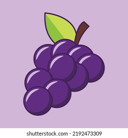 vector illustration of fresh grapes
