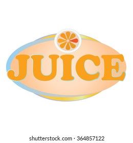 Vector illustration fresh juice label