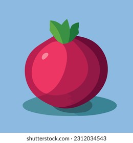 Vector illustration of fresh and juicy beet