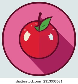 Vector illustration of fresh and juicy cherry
