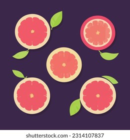 Vector illustration of fresh and juicy fig