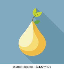 Vector illustration of fresh and juicy pear