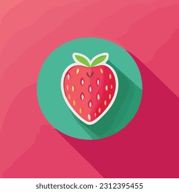 Vector illustration of fresh and juicy strawberry