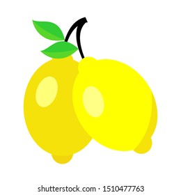 Vector illustration of a fresh lemon.