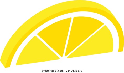 Vector illustration of a fresh lemon. Clean, flat design suitable for juice, summer, and healthy food concepts. Easy to recolor as lime. Fresh market visuals, seasonal promotions