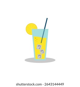 Vector Illustration of Fresh Lemon Juice