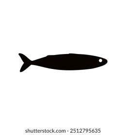 Vector illustration of fresh mackerel ocean fish, solid black on white. For menu, label, recipe, product packaging. Oceanfood design element. For action promotion and advertising, mockup. EPS 10