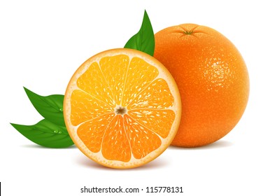 Vector Illustration Of Fresh Orange