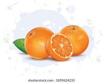 Vektorgrafik von frischem Orange 