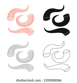 Vector illustration of fresh  and restaurant icon. Set of fresh  and marine   vector icon for stock.