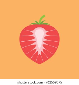 vector illustration fresh strawberry fruits, icon strawberry, icon fruits, fruits illustration, fruits for healthy life