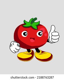 Vector illustration of a fresh tomato.