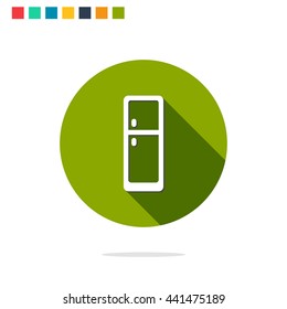 Vector illustration of fridge icon