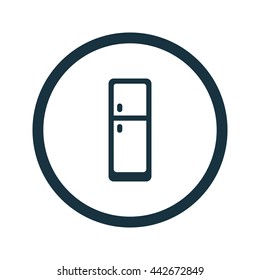Vector illustration of fridge icon