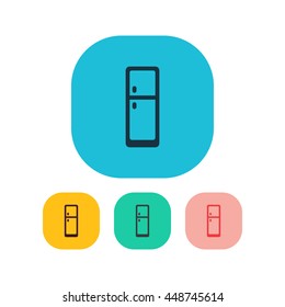 Vector illustration of fridge icon