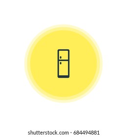 Vector Illustration Of Fridge Icon. Beautiful Cooking Element Also Can Be Used As Refrigerator  Element.