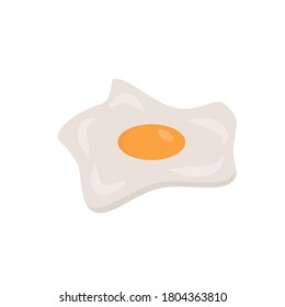 Vector illustration of a fried egg on a white background eps