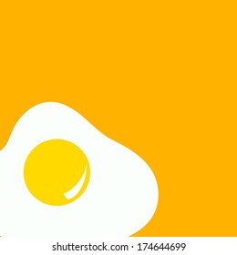 Vector illustration with fried eggs