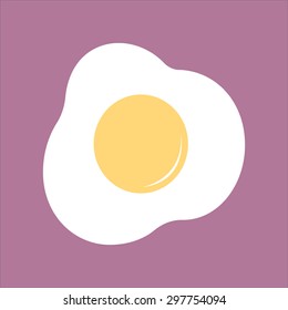 Vector illustration of fried eggs 