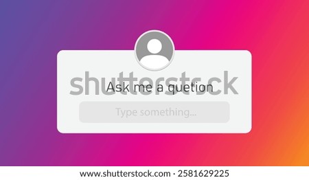 A vector illustration of a friend request notification popup, ideal for social media platforms, messaging apps