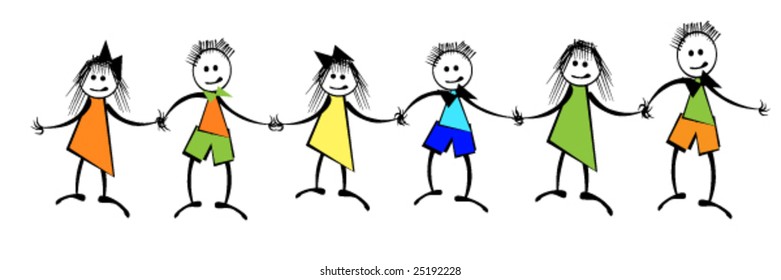 vector illustration of friendship