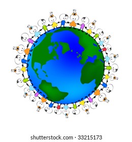 vector illustration of friendship