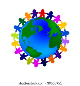 vector illustration of friendship