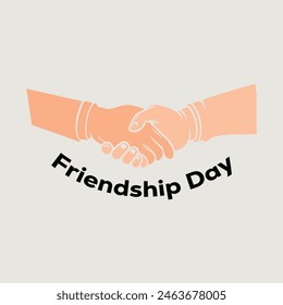 A vector illustration of Friendship Day on a white background