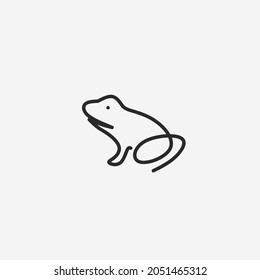 Vector illustration of frog icon