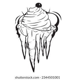 Vector illustration for Frozen Custard