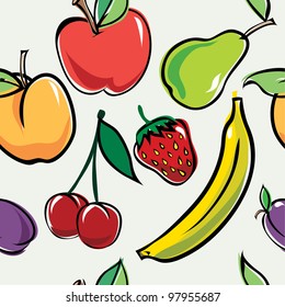 Vector illustration of fruit.