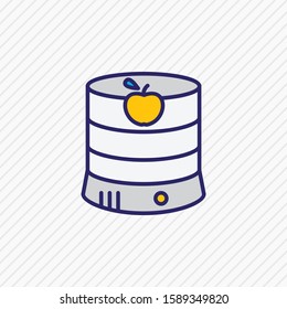 Vector illustration of fruit dryer machine icon colored line. Beautiful electric utility element also can be used as equipment icon element.
