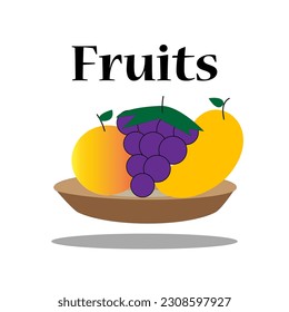 Vector illustration fruit icon suitable for your banner or poster design