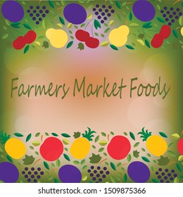 Vector illustration of fruit, organic food for logotypes of shop, market, cafe, menu, food packaging. Printing for card, poster, dish,clothes, magazine, book.