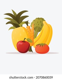 Vector Illustration - Fruit Pack