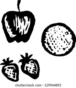 Vector illustration of fruits