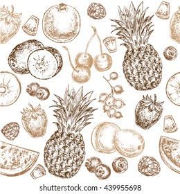 The vector illustration "fruits pattern" for design