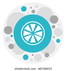 Vector Illustration Of Fruits Symbol On Lime Icon. Premium Quality Isolated Lemon Element In Trendy Flat Style.